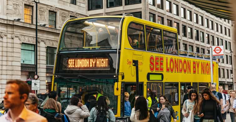 London: London by Night Sightseeing Open-Top Bus Tour
